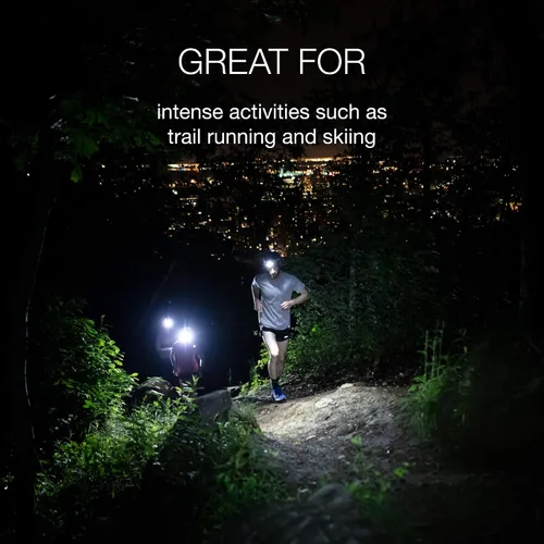 Vista 2 de PETZL, Lámpara Swift Rl Negro, Compacto, Muy Potente y Recargable Con Tecnología Reactive Lighting. 900 lúmenes.