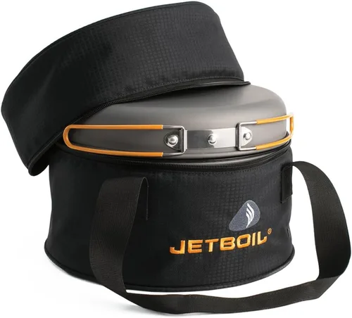 Vista 4 de Jetboil Genesis Basecamp Backpacking and Camping Stove Cooking System with Camping Cookware