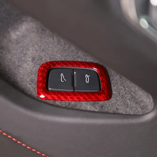 Vista 6 de Sekhyna Cubierta de botón del interruptor del maletero compatible con Corvette C8 Stingray 2020 2021 2022 2023 fibra de carbono real / ABS 1 pieza