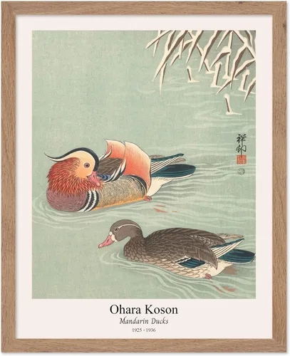 Vista 57 de Poster Master Vintage Ohara Koson Poster - Retro Blooming Lotus Flowers Print - Japanese Art - Flower Illustration - Aesthetic Design - Floral