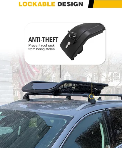 Vista 4 de Barras Transversales de Techo Compatibles con Buick Encore 2013 2014 2015 2016 2017 2018 2019 2020 2021 2022 Portaequipajes con Barras Transversales