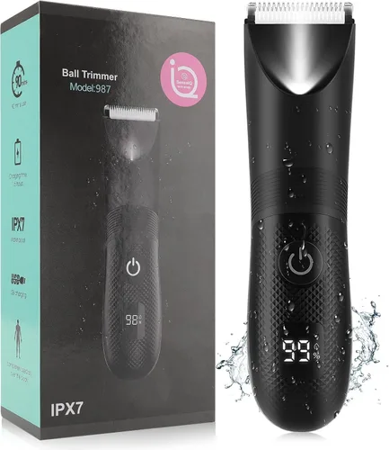 Vista 9 de Recortador de Cuerpo y Testículos Manscape para Hombres, Afeitadora de Cabeza Calva y Cuerpo, Recortador de Vello Púbico de Ingle y Nariz 3 en 1