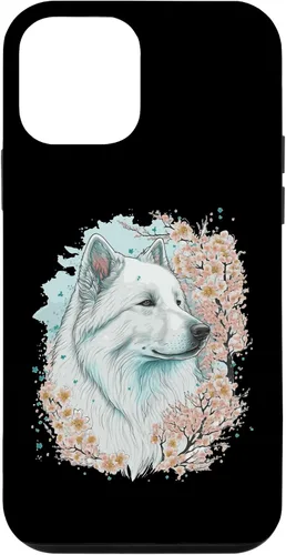 Vista 12 de iPhone 15 Samoyed Cherry Blossom Dog Japanese Sakura Flower Case