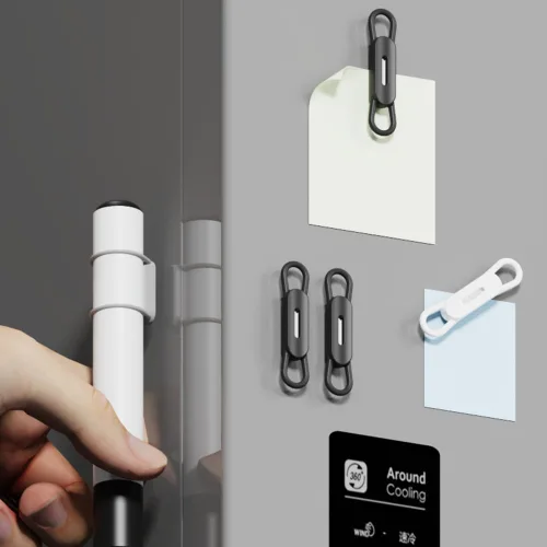 Vista 8 de WALLFID Paquete de 10 clips magnéticos de silicona para bolígrafos, ideal para bolígrafos de tinta de gel o marcadores de borrado en seco