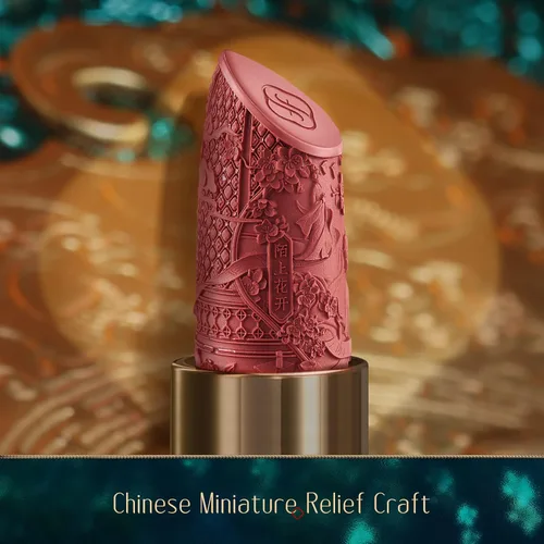 Vista 3 de FLORASIS Blooming Rouge Love Lock Lápiz Labial Lápiz Labial Esculpidor de Larga Duración Acabado Mate Nebuloso Ligero Nutritivo para Uso Diario