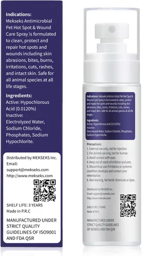 Vista 7 de Spray para el cuidado de heridas de puntos calientes para perros, gatos, alivia la picazón en la piel, limpia y curación rápida infecciones, heridas