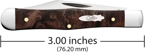 Vista 2 de Case Knives xx 64061 - Cuchillo de bolsillo de acero inoxidable con diseño de arce marrón