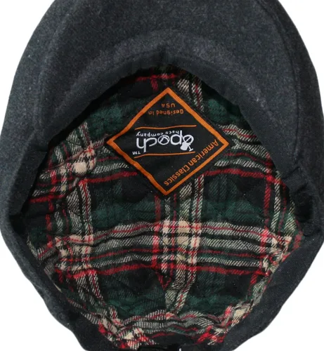 Vista 7 de Epoch Gorra de conducción de cabbie de lana de espiga para hombre