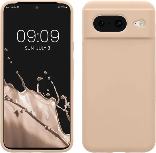 Vista 40 de kwmobile Funda compatible con Google Pixel 7 - Funda de silicona TPU con acabado suave - Piedra antigua
