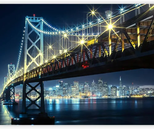 Vista 12 de artgeist Mural de pared Puente 79x61 in - XXL Papel pintado no tejido de vellón Decoración de pared Impresión fotográfica Imagen Diseño Decoración