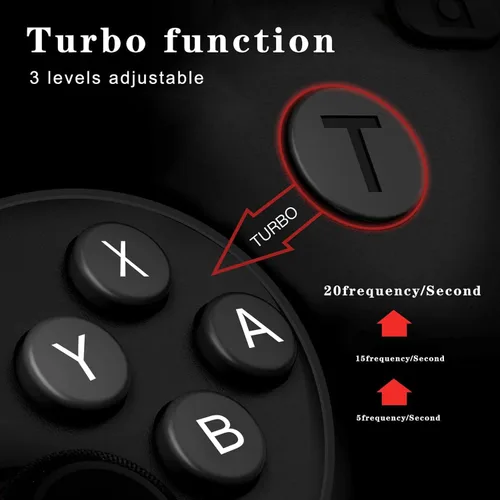 Vista 2 de Controlador Switch Pro, controlador de interruptor inalámbrico compatible con Nintendo SwitchLiteOLED, controlador de interruptor Nintendo con 2