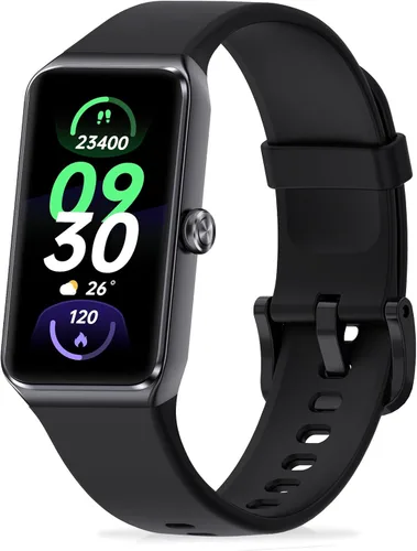 Vista 9 de Monitor de actividad física, reloj de fitness con frecuencia cardíaca 24/7, oxígeno en sangre, presión arterial, relojes inteligentes con más de 100