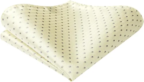 Vista 44 de HISDERN Pajaritas para hombre, diseño de lunares, corbatín y bolsillo cuadrado, clásico, esmoquin de negocios, boda, pajaritas, pañuelo