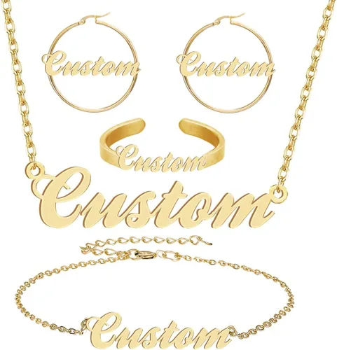 Vista 105 de Personalized Custom Name Pendant Necklace Stainless Steel for Women