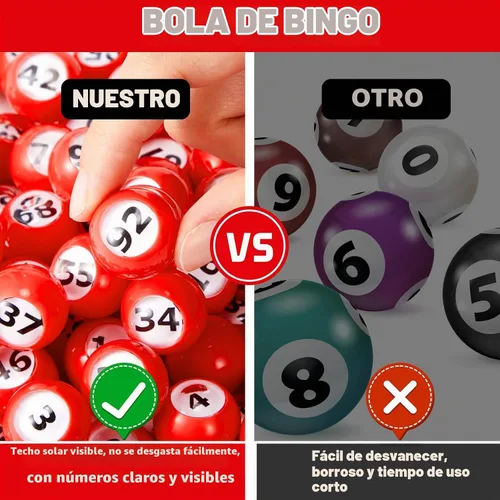 Vista 4 de Liliful - 100 bolas de bingo numeradas del 1 al 100, fácil de leer