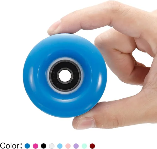 Vista 5 de PATIKIL Roller Skate Wheels with Bearings, Quad Skate Replacement for Double Row Skate Skateboard Indoor or Outdoor