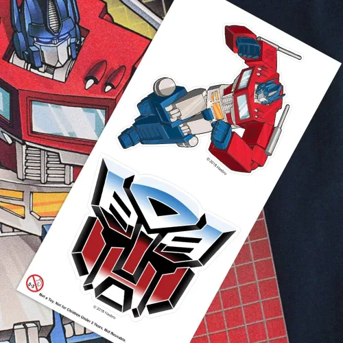 Vista 6 de Popfunk Classic Transformers Optimus Prime - Camiseta y pegatinas