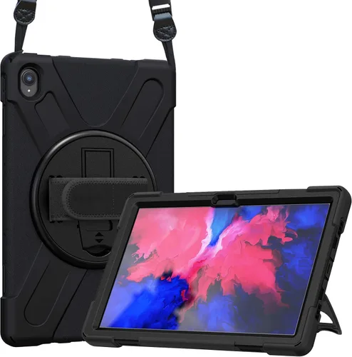 Vista 11 de ProCase Funda Lenovo Tab K10 de 10.3 pulgadas 2021 / M10 FHD Plus (2ª generación 2020), resistente a prueba de golpes, con soporte giratorio