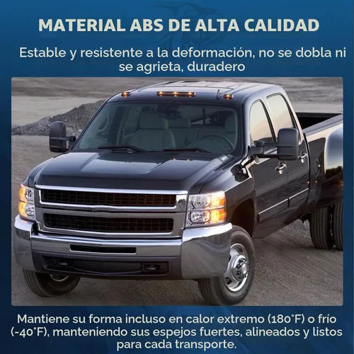 Vista 6 de Espejos de remolque Compatibles con Ford F150 1997-2003, cabina estándar y extendida (no para modelos de 4 puertas), espejos de remolque izquierdo