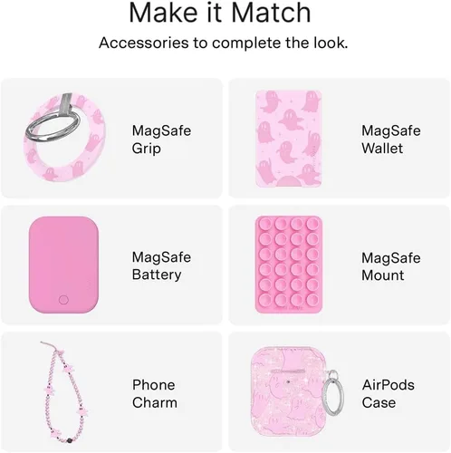 Vista 84 de VELVET CAVIAR Funda para iPhone 15, compatible con MagSafe, probada contra caídas de 10 pies, fundas protectoras de diseño, leopardo color rosa