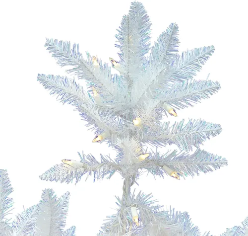 Vista 2 de Vickerman - Árbol de Navidad artificial, color blanco