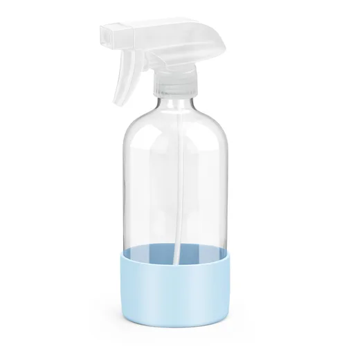 Vista 9 de Rionisor - Botellas de cristal con rociador con protección de manga de silicona, contenedores recargables vacíos de 16 oz, Negro, 1 paquete
