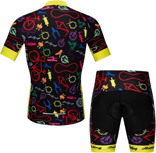 Vista 3 de Conjunto de pantalones cortos de ciclismo acolchados para hombre