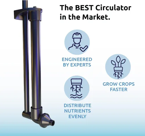 Vista 5 de Hydramax Home Bucket - Sistema hidropónico de cultivo de aguas profundas con bomba y circuladores de aire para cultivo en interiores de verduras
