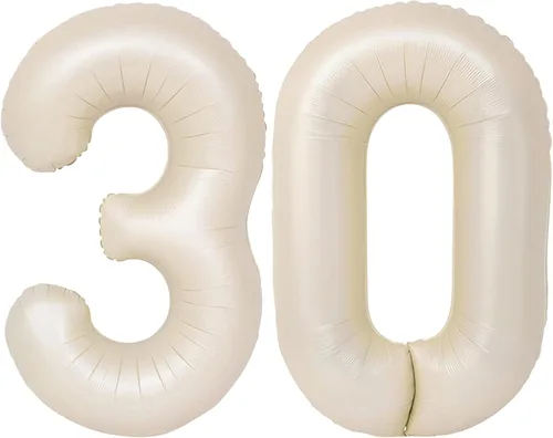 Vista 134 de Globos gigantes de números negros de 40 pulgadas, globos de aluminio de Mylar con helio para cumpleaños, globo número 0 para decoración de fiestas
