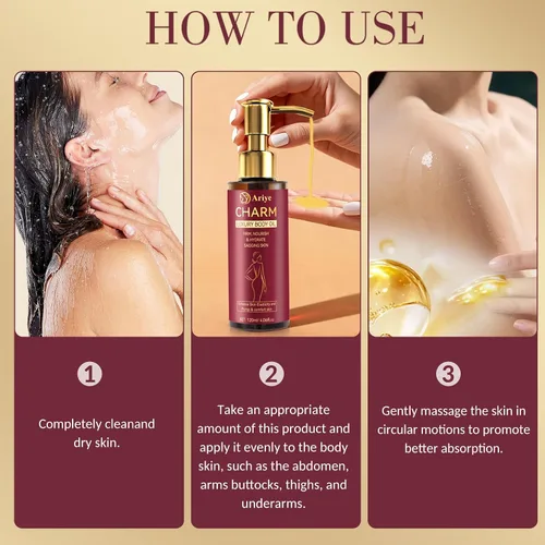 Vista 8 de Aceite reafirmante corporal, aceite corporal de lujo después de la ducha para mujeres, suero hidratante y reafirmante de la piel con remedio