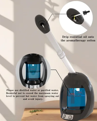 Vista 2 de Vaporizador Facial - Vaporizador Facial Iónico Nano para Limpieza Profunda Facial, Vaporizador para Esteticista, Vaporizador Facial Profesional