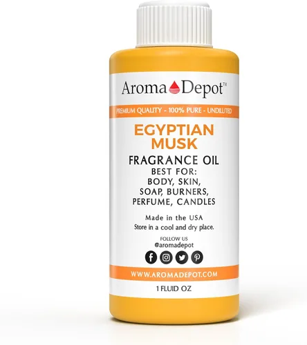 Vista 233 de Aceite de fragancia de almizcle egipcio 24K/Aceite de fragancia corporal, puro sin cortar. Ideal para lociones, mantequilla, fabricación de jabón e