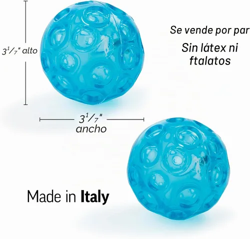 Vista 3 de OPTP Franklin Method - Juego de bolas de masaje pequeñas con textura azul