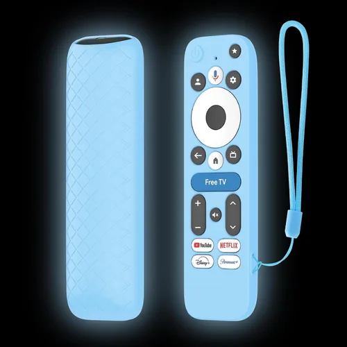 Vista 6 de LEFXMOPHY Funda para dispositivo de transmisión onn Google TV 4K Pro 2024, funda protectora de silicona rosa Rosado