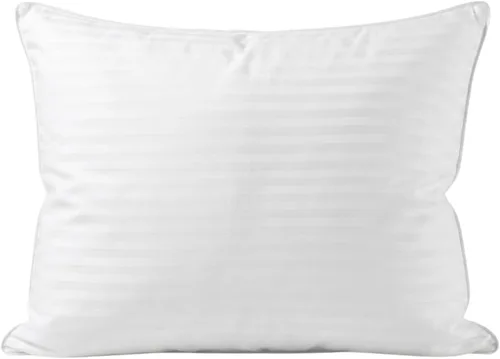 Vista 11 de East Coast Bedding Almohada de plumón de ganso blanco y plumas, soporte firme medio, 300 hilos, carcasa 100% algodón, estándar