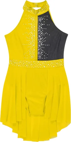 Vista 17 de CHICTRY Kids Girls Sparkly Rhinestone Ballet Gymnastics Leotards Modern Lyrical Dance Costume