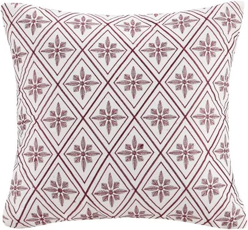 Vista 7 de N Natori Sakura - Almohada decorativa oblonga de algodón bordada, 12 x 20 pulgadas, 12 x 20 pulgadas