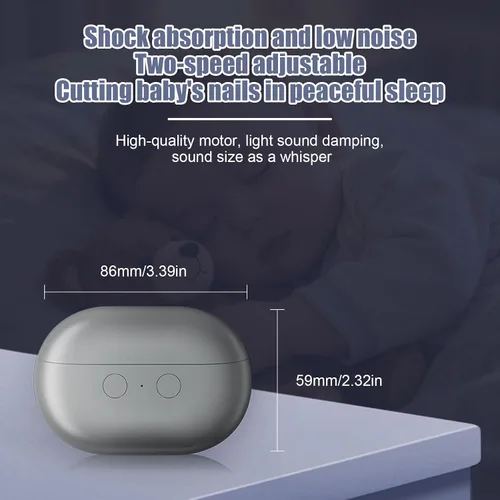 Vista 6 de Cortaúñas eléctrico, 3 en 1, cortaúñas eléctrico para personas mayores y adultos, recortador de uñas eléctrico para bebés con almacenamiento de luz