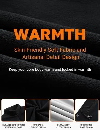 Vista 5 de Heated Vest, Heated Jacket, Heated Vest for Men and Heated Vest Women (Battery Included)