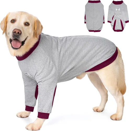 Vista 8 de Camisas para perro, protector de codo, patas delanteras, traje de recuperación para perro para dejar de lamer, funda para heridas poscirugía