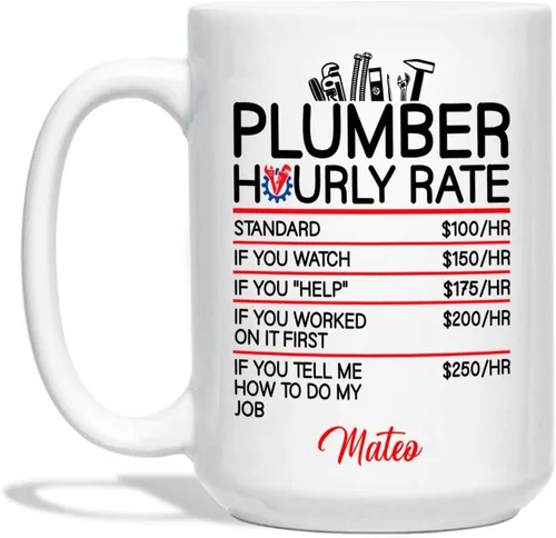 Vista 9 de Taza de café personalizada para fontanero – This Is What An Awesome Plumber Looks Like Taza – Taza de fontanero personalizada – Taza de fontanero