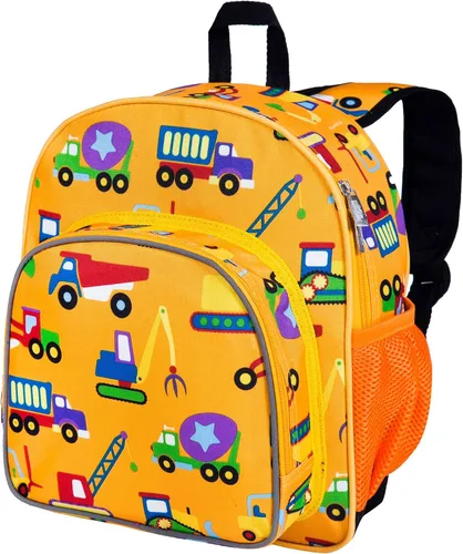 Vista 20 de Wildkin - Mochila infantil de 12 pulgadas – Acolchada, ajustable, ideal para guardería y viajes, Dino azul, Escuela