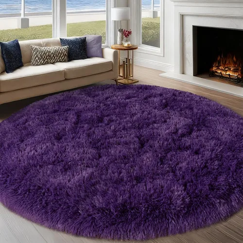 Vista 30 de Alfombras lanudas para dormitorio, sala de estar, dormitorio universitario, habitación de niños, decoración, alfombra suave y moderna
