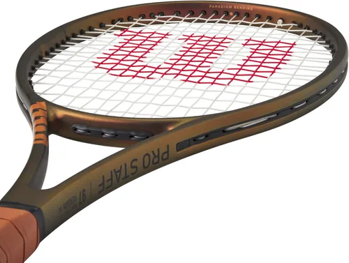 Vista 6 de Wilson Pro Staff 97 V14 Performance - Raquetas de tenis, ensartadas con Sensation 16 Natural en tensión de rango medio