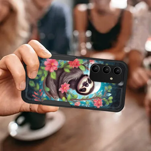 Vista 668 de Funda para Galaxy A14 5G, resistente de doble capa híbrida de policarbonato duro, goma suave, a prueba de golpes, funda protectora resistente