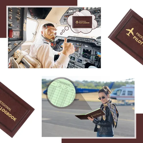 Vista 7 de Gilprop - Paquete de 2 cuadernos de registro de piloto profesional