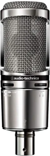Vista 11 de Audio-Technica AT2020 Micrófono de estudio de condensador cardioide XLR, ideal para aplicaciones de proyecto/estudio en casa Negro