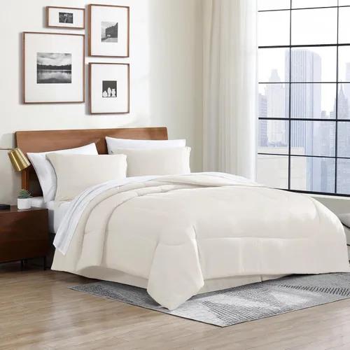 Vista 9 de Cathay Home Basic Bedding Home Essential - Juego de ropa de cama de microfibra ultrasuave y ligera, resistente a las arrugas, 6 piezas