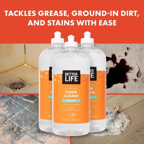 Vista 7 de Limpiador de pisos Better Life - Limpiador líquido multiusos para madera, baldosas, laminado, vinilo, bambú - Limpiador de suelos de madera dura