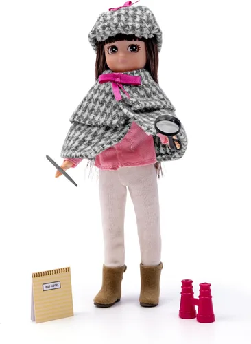 Vista 6 de Lottie, conjunto de disfraz de mago para muñeca con capa, sombrero y accesorios